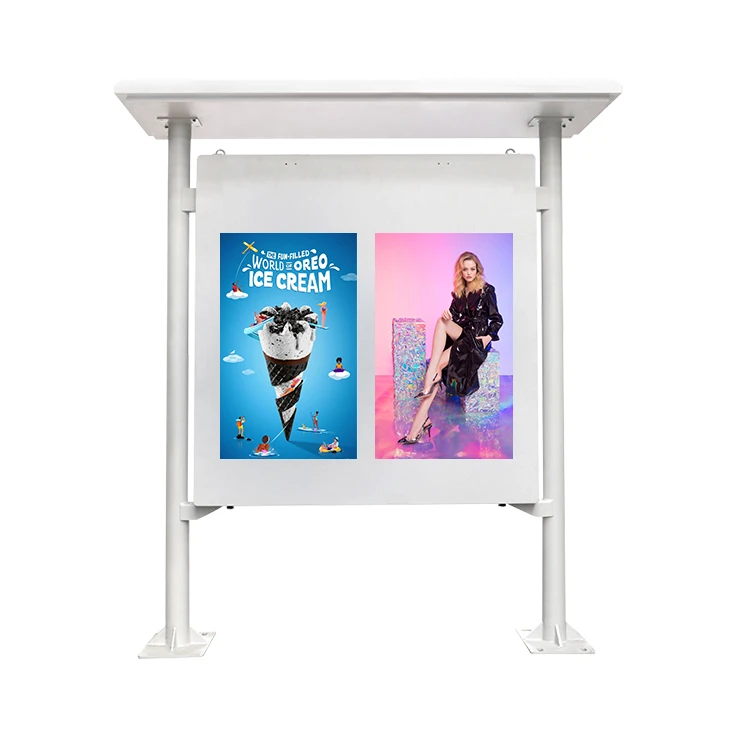 Kiosk enfòmasyon deyò ki gen twati